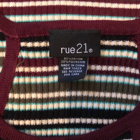 Striped rue21 Sweater Tank - Picture 3 of 5